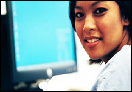 Woman on Computer, Online Tutoring in Jacksonville, FL Woman on Computer, Online Tutoring in Jacksonville, FL